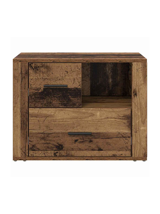 Κομοδίνο Ξύλινο Παλιό ξύλο 60x36x45cm