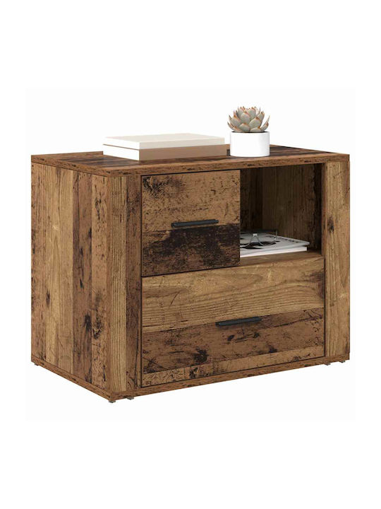 Κομοδίνο Ξύλινο Παλιό ξύλο 60x36x45cm