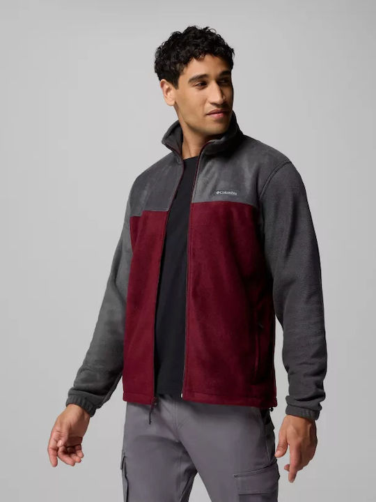 Steens Mountain Full Ανδρική Ζακέτα Fleece Shark/rich Wine