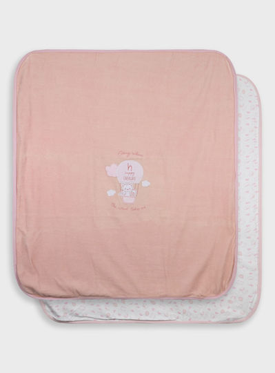 Energiers Blanket Cot Cotton Pink