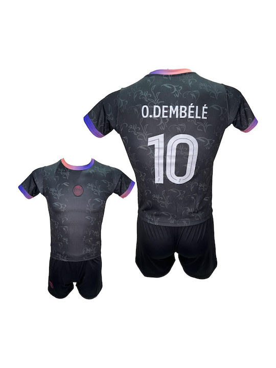 Kids Football Set Psg Dembele Black Black 290825-31