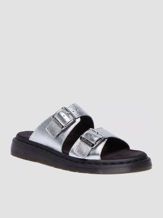 Josef Leder Flache Sandalen für Damen in Gray Farbe