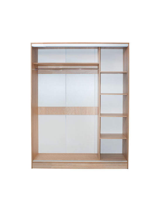 Bedroom Furniture Set Adler Sonama Oak With Slats 160x200cm 6pcs