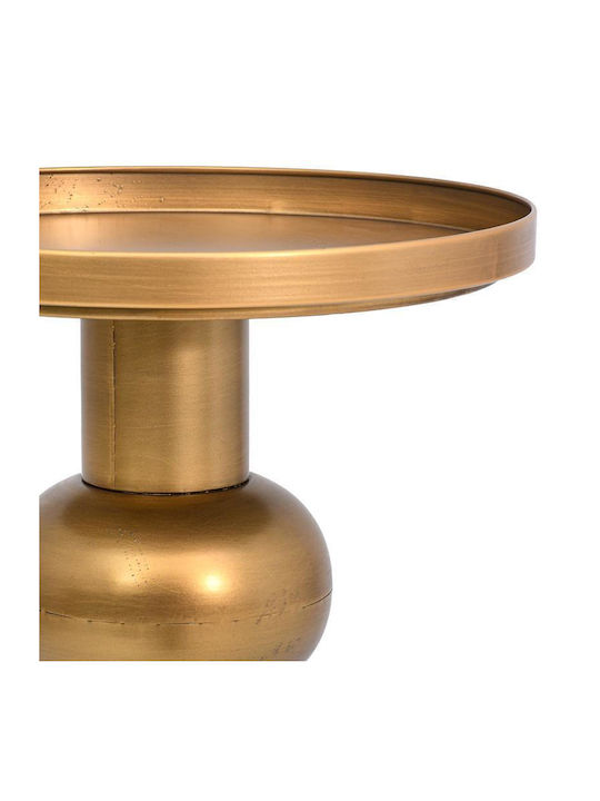 Round Side Coffee Table Fl6202 Metal Gold W45xL45xH55cm