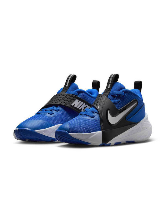 Team Hustle Kids Sports Shoes Basketball with Laces Blue