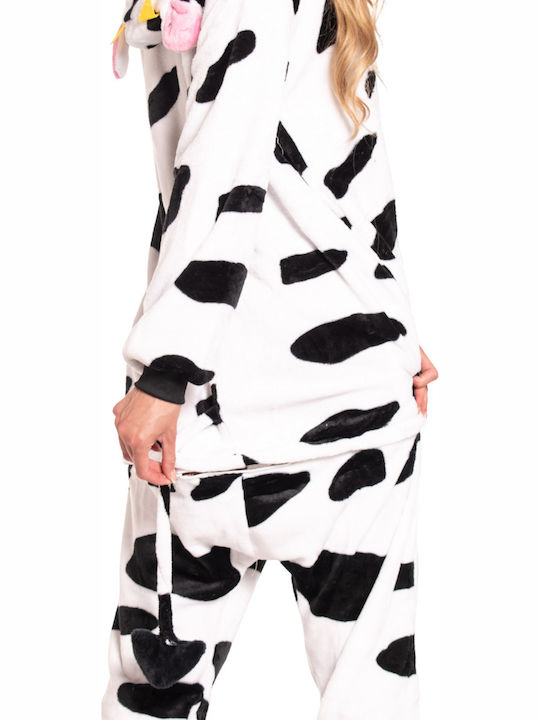 Pijama Onesie De Iarnă Pentru Femei Albă