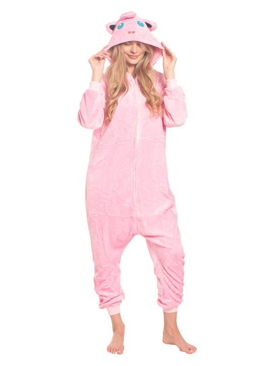 Pijama Onesie De Iarnă Pentru Femei Roz