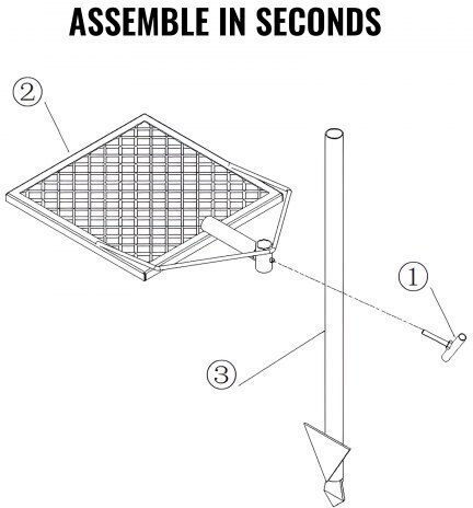 Vevor Grill for Camping 67.5x40.5x71cm