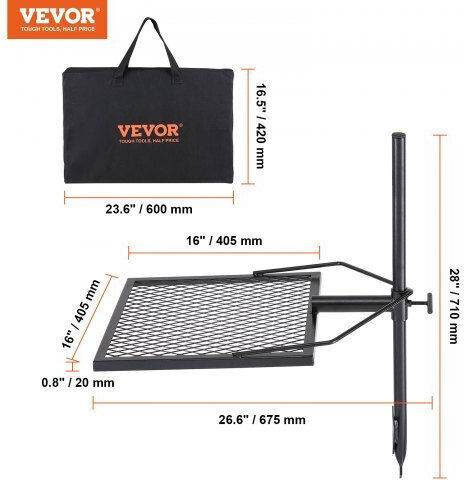 Vevor Grill for Camping 67.5x40.5x71cm