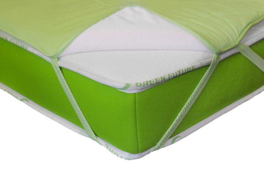 Green Future Impermeabil Protecție saltea pentru bebeluși Verde Antibacterian cu elastic 60x120buc