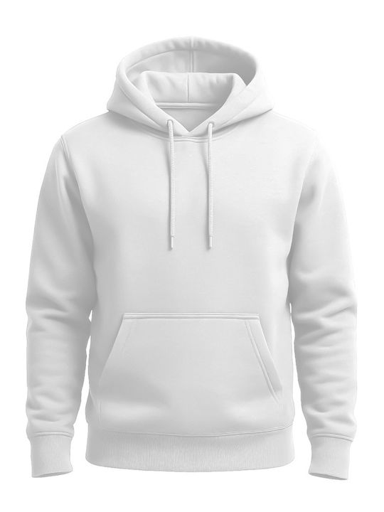 Sweatshirt with Hood White