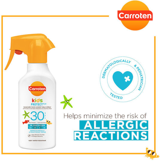 Carroten Kids Waterproof Copii Crema de Soare Spray SPF30 270ml
