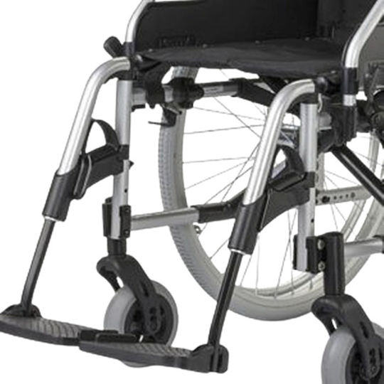 Wheel Αναπηρικό Αμαξίδιο 24" Πτυσσόμενο Ελαφρού Τύπου 43cm VARIO-43 Ασημί