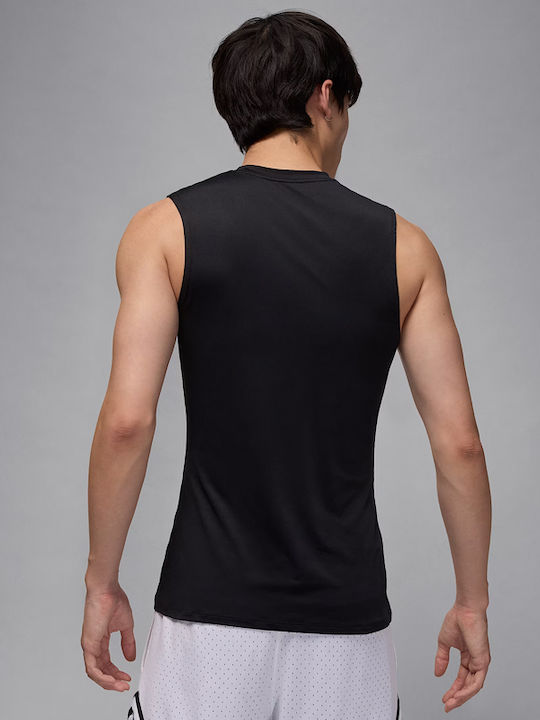 Jordan Herren Thermo ärmelloses Shirt Schwarz