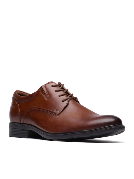 Steadwell Lace Men's Leather Dress Shoes Brown