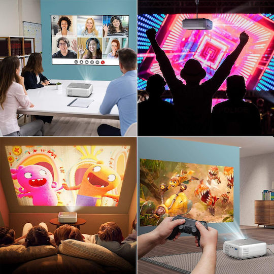 B09KNB6CRC Mini Projector DLP HD Λάμπας LED