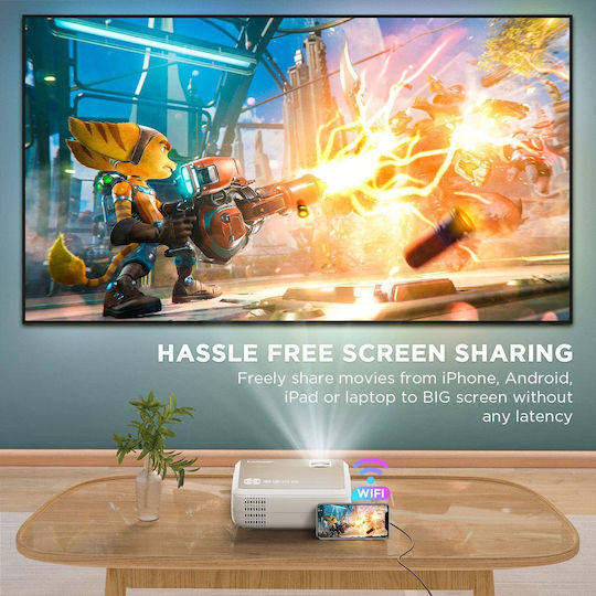 B09KNB6CRC Mini Projector DLP HD Λάμπας LED