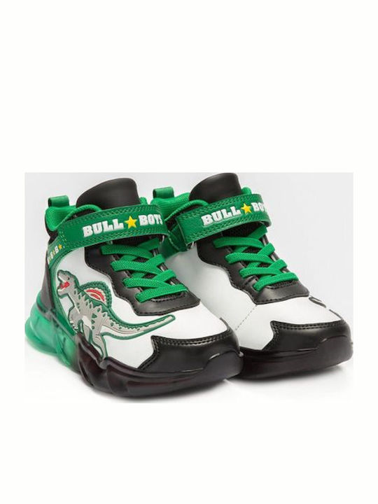 Παιδικά Sneakers High με Σκρατς & Φωτάκια Πολύχρωμα