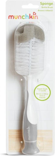 Munchkin Cleaning Brush for Baby Bottle Gray Sponge Bottle Brush