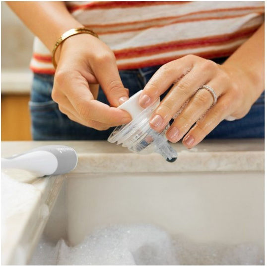Munchkin Cleaning Brush for Baby Bottle Gray Sponge Bottle Brush
