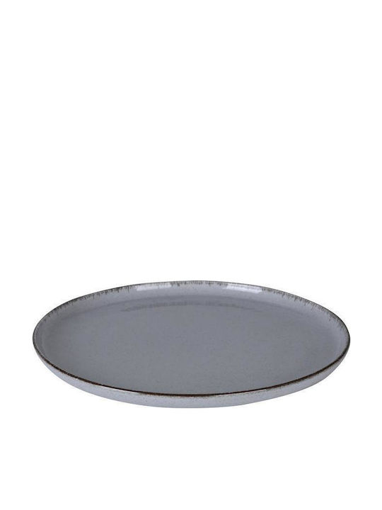 Kutahya Porselen Plate Shallow made of Porcelain Gray 27cm 6pcs