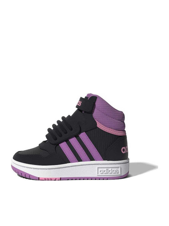 Hoops MID 3.0 Παιδικά Sneakers High με Σκρατς Μωβ