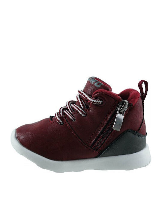 Μποτάκια Παιδικά Sneakers High Ανατομικά Μπορντό