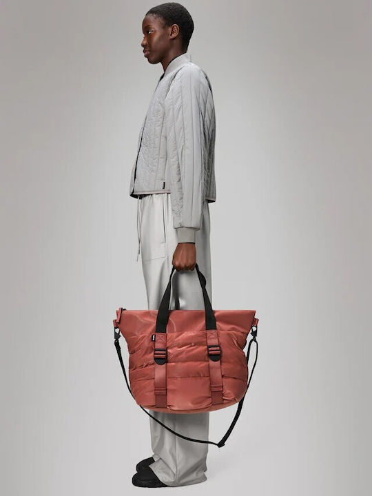 Puffer Mix Γυναικεία Τσάντα Tote Χειρός Ροζ