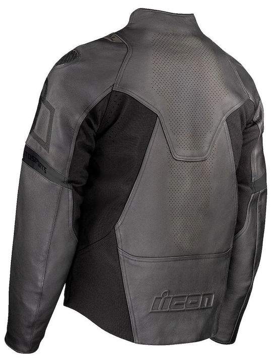 Icon Contra 3 Rizz Rizz Din piele Bărbați Geacă Negru