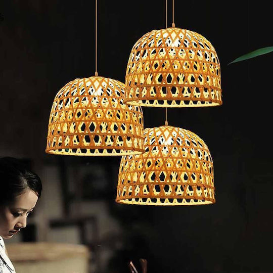 VenCore Pendant Light Boho Grid with Socket E27 35x35x22cm