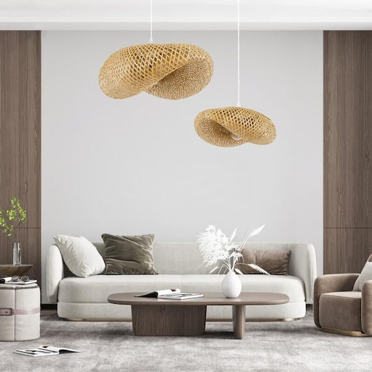 VenCore Κρεμαστό Φωτιστικό Boho Πλέγμα με Ντουί E27 40x30x18εκ.