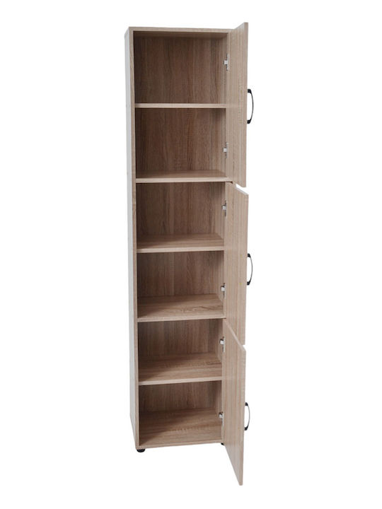 Ankor Επιδαπέδια Ραφιέρα Μπάνιου Ξύλινη 40x30x166cm