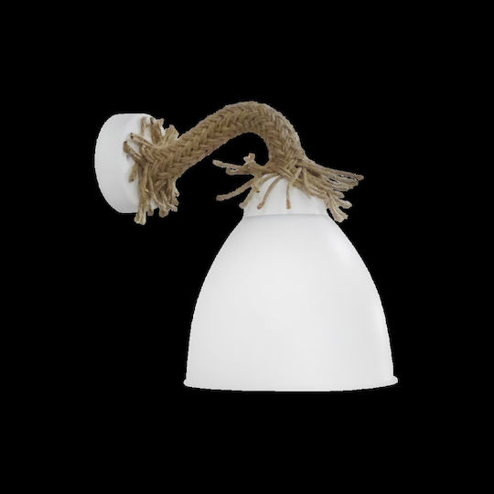 Heronia UT-25ΑΡ 90° OVO ROPE UT-WH Leuchte Wand Weiß 14x19cm Heronia UT-25ΑΡ 90° OVO ROPE UT-WH Leuchte Wand Weiß 14x19cm