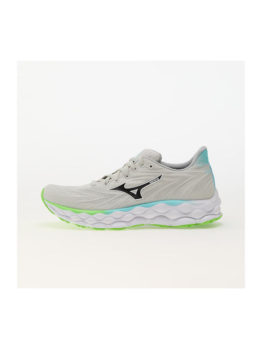 Wave Sky 8 Sport Shoes Running Nimbus Cloud / Black / Green Gecko