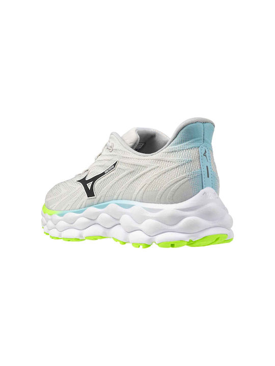 Wave Sky 8 Sport Shoes Running Nimbus Cloud / Black / Green Gecko
