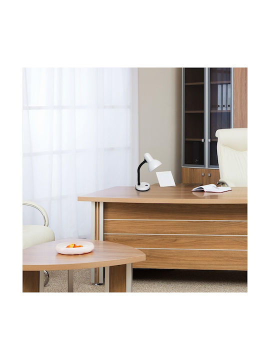 VenCore Office Lamp with Flexible Arm for Socket E27 in White Color