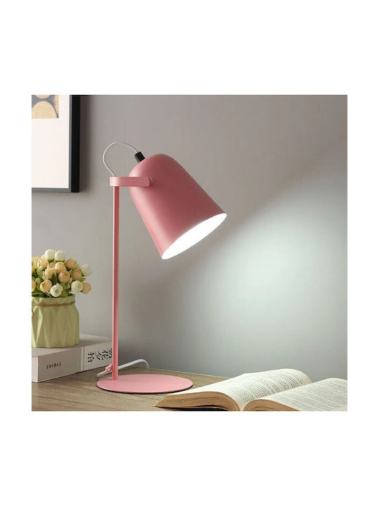 VenCore Schreibtischlampe für Fassung E27 in Rosa Farbe