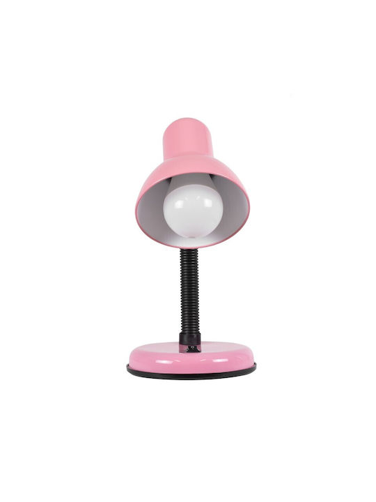 VenCore Office Lamp with Flexible Arm for Socket E27 in Pink Color