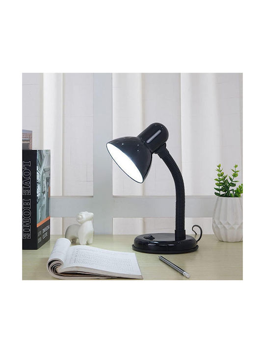 VenCore Office Lamp with Flexible Arm for Socket E27 in Black Color