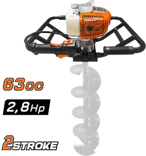 Nakayama Pd6330 Gasoline Earth Auger Dual Handling 62cc 2.8hp 078203