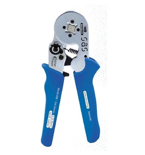 SAS Self-Adjusting Crimping Pliers with Ratchet Mechanism