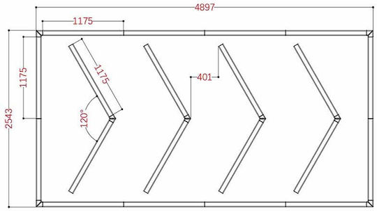 VenCore LED Panel 725W με Ψυχρό Λευκό Φως 6500K