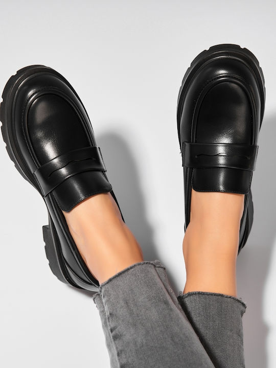 Seena Women's Moccasins in Black Color