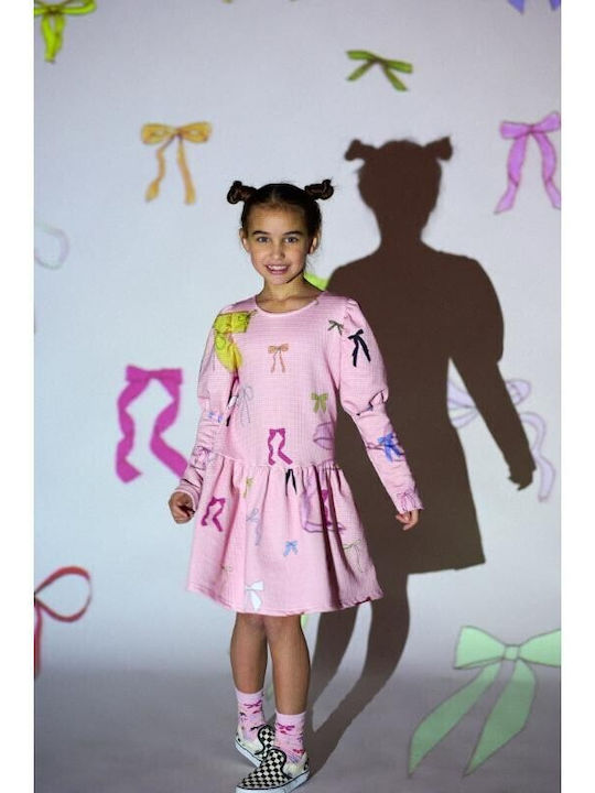 Kinderkleid Langärmelig Pink