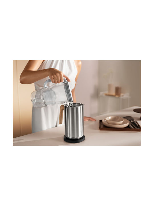 Brita Glass Plastic Jug Grey with Filter 2500ml