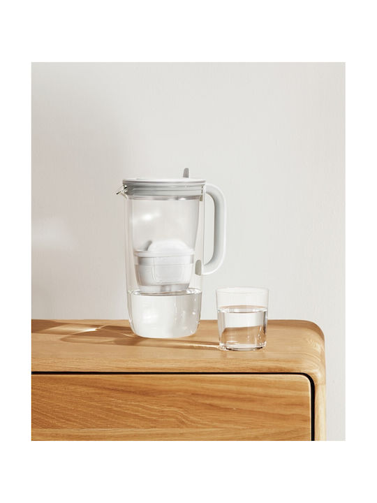 Brita Glass Plastic Jug Grey with Filter 2500ml