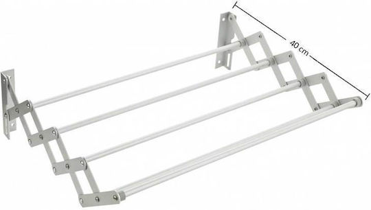 Grekon Folding Wall Clothes Drying Rack Made of Aluminum 40x100cm