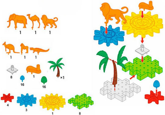 Technok Construction Toy for Children 3+ years+ Years