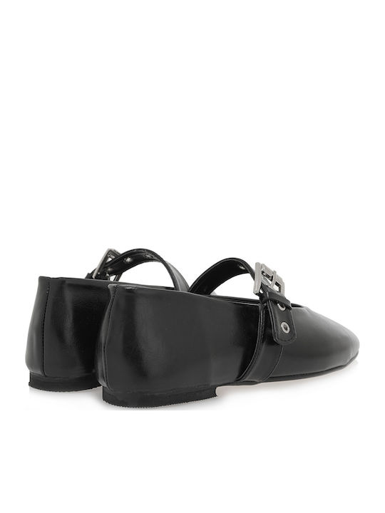 Pantofi balerini pentru femei cu Bareta in Negru Culori