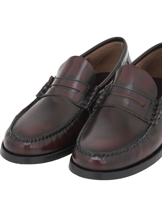 Mocasini barbati in Burgundy Culori